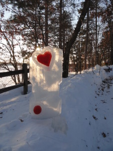 Heart in ice